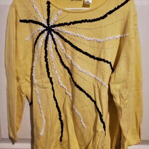 Alfred Dunner Yellow XL sweater